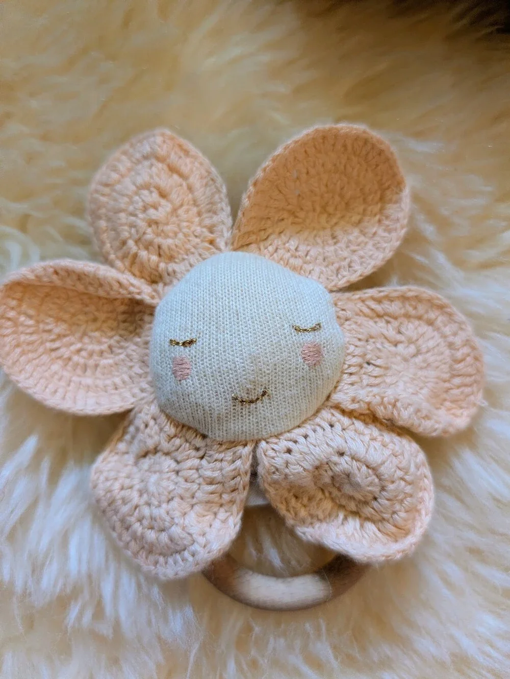Meri Meri Peach Daisy Baby Gift Set
